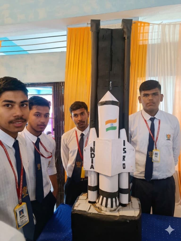 Campus event moment with students and school surroundings